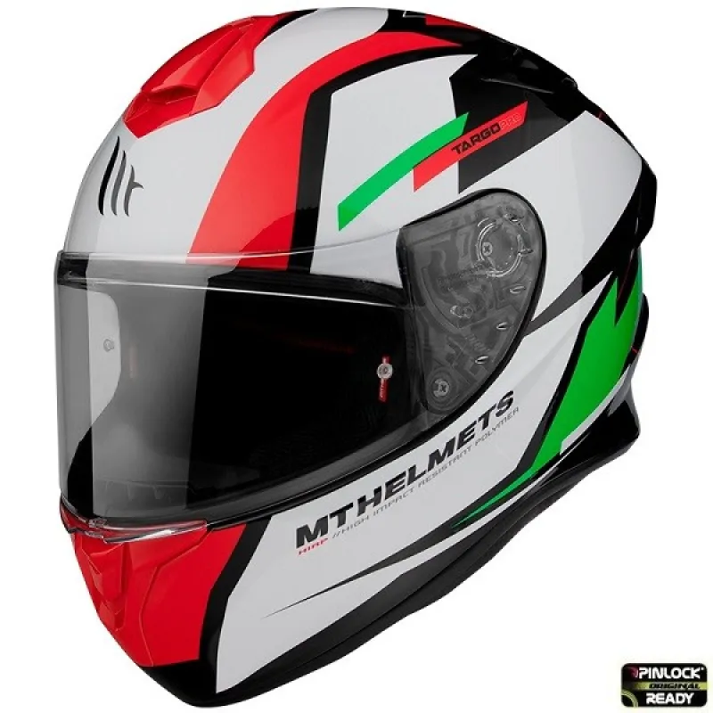 Imaginea numarul 2 reprezentatand Cască moto integrală MT Targo Pro Sound - Verde Lucios - ABS, ECE/DOT