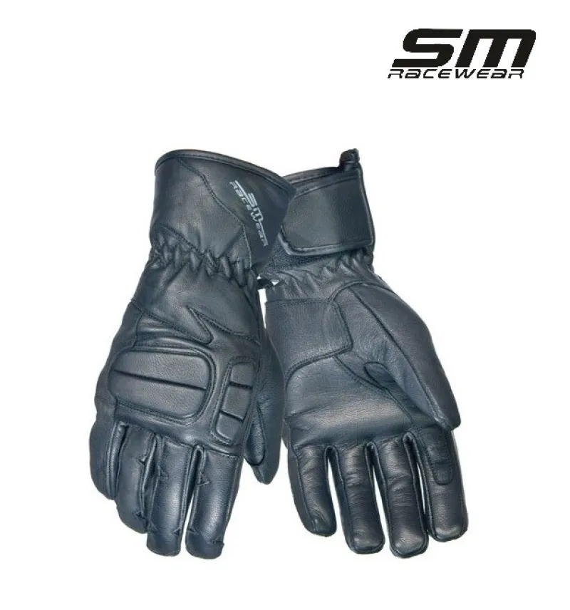 Imaginea numarul 2 reprezentatand Mănuși moto din piele bovina SM Racewear Cursier Touring - Bărbați - Touring - Protectii monturi