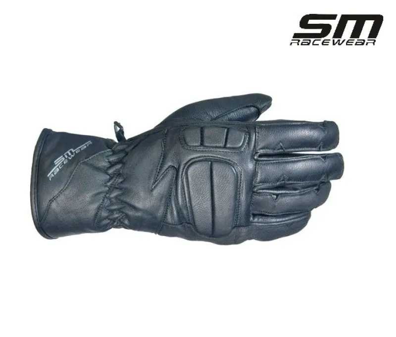 Imaginea numarul 3 reprezentatand Mănuși moto din piele bovina SM Racewear Cursier Touring - Bărbați - Touring - Protectii monturi
