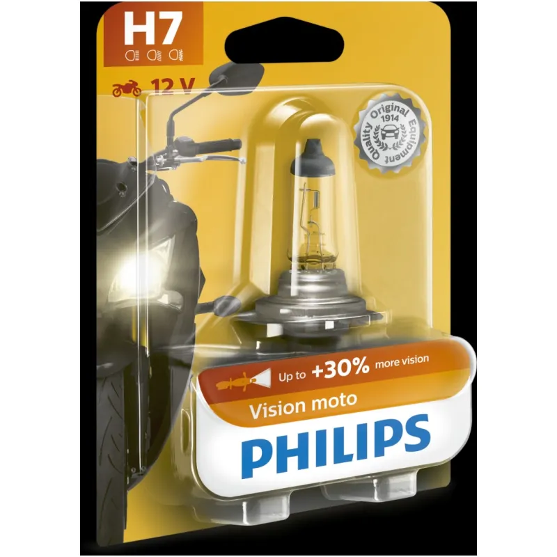 Imagine pentru Bec moto Vision h7 12v Philips
