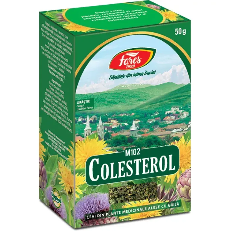 Imagine pentru Ceai Fares Colesterol, M102, 50 g