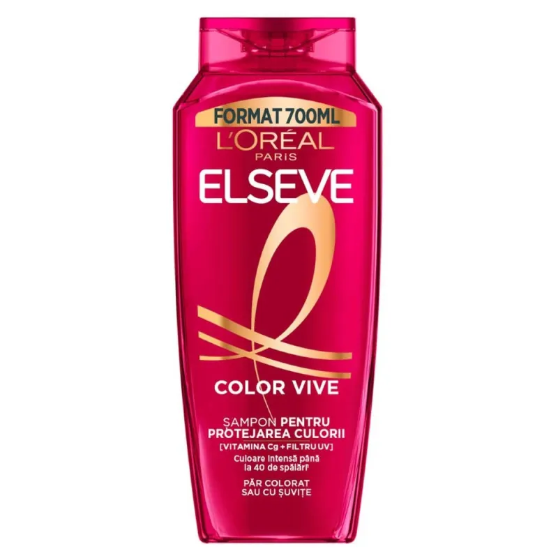Imagine pentru Șampon pentru protejarea culorii L'Oreal Paris Elseve Color Vive, 700 ml