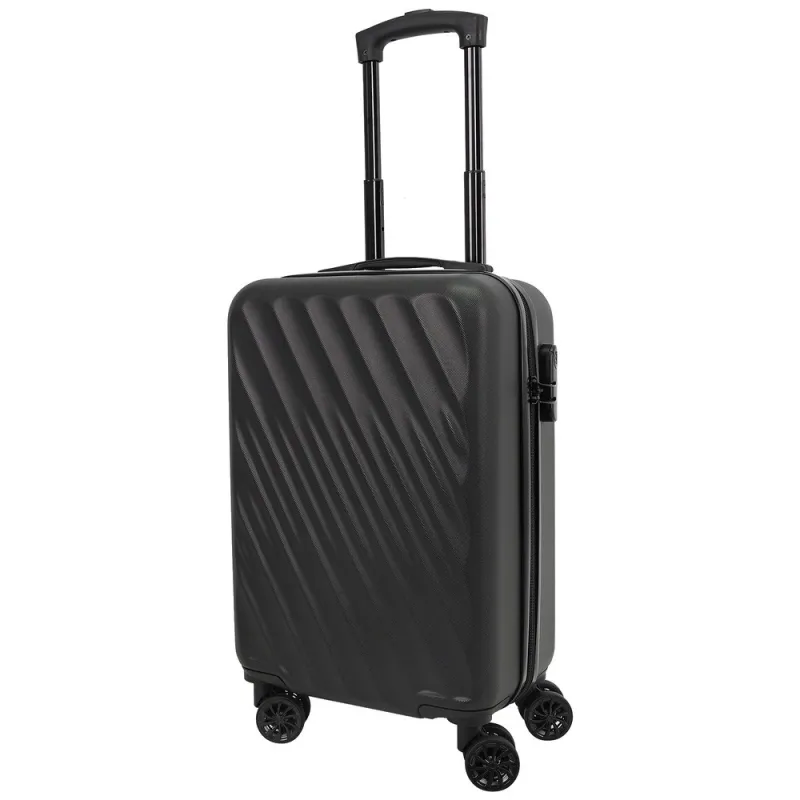 Imaginea numarul 2 reprezentatand Troler cu 8 roti Carrefour Iguazu, ABS, 54x34x20 cm, Negru