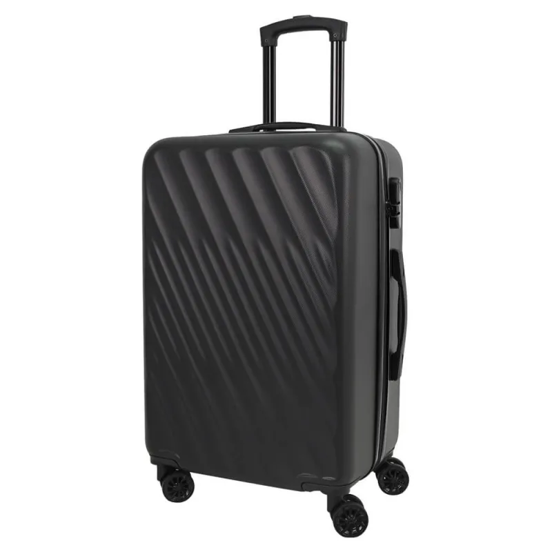 Imaginea numarul 2 reprezentatand Troler cu 8 roti Carrefour Iguazu, ABS, 64x42x26 cm, Negru