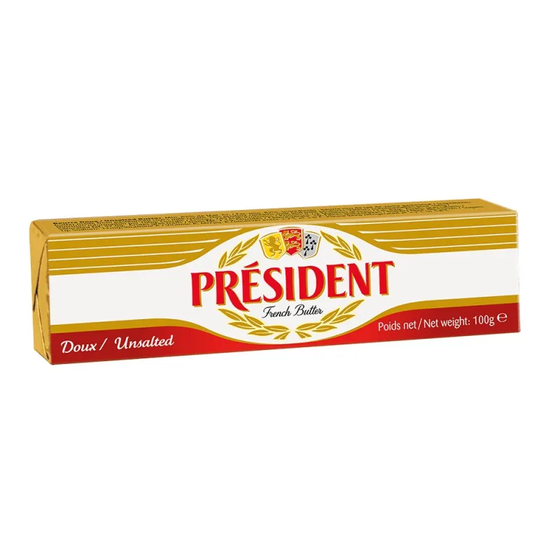 Imaginea numarul 2 reprezentatand Unt nesarat President, 100 g