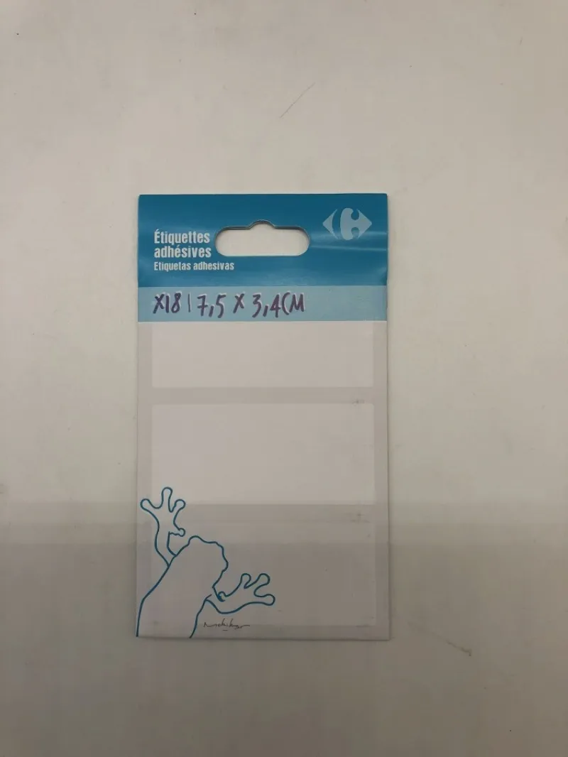 Imagine pentru Set etichete adezive Carrefour, 34x75mm, 18 buc.