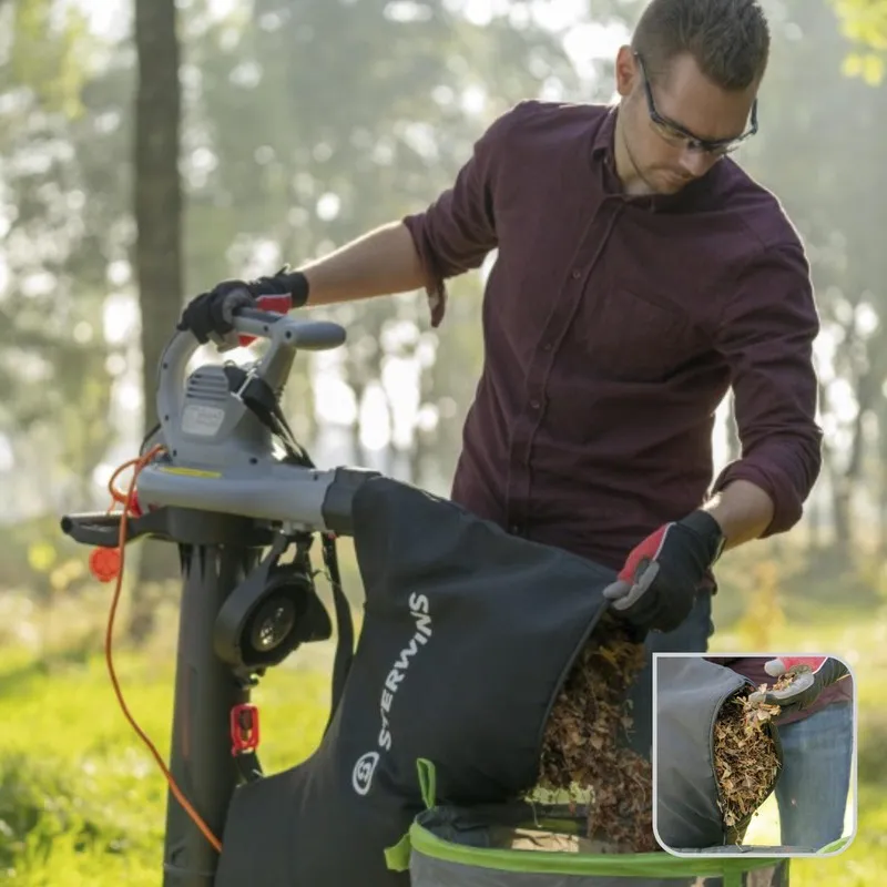 Imaginea numarul 7 reprezentatand Suflantă cu aspirator frunze și tocător, 3000 W, 45 L, Sterwins