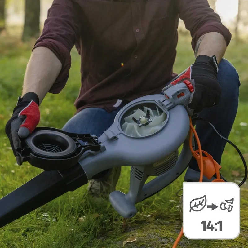 Imaginea numarul 8 reprezentatand Suflantă cu aspirator frunze și tocător, 3000 W, 45 L, Sterwins