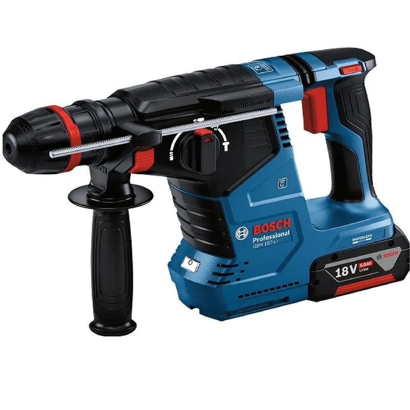 Imagine pentru Ciocan rotopercutor Professional GBH 187Li, pe acumulator, 18V, Bosch