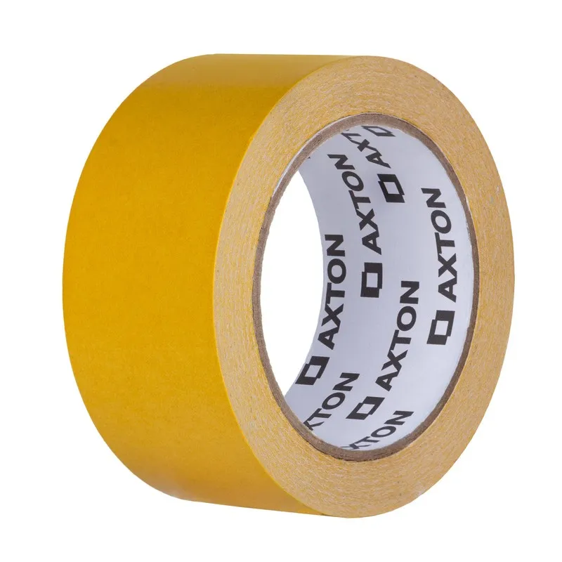 Imaginea numarul 3 reprezentatand Bandă dublu adezivă, 48 mm x 25 m, bej, Axton