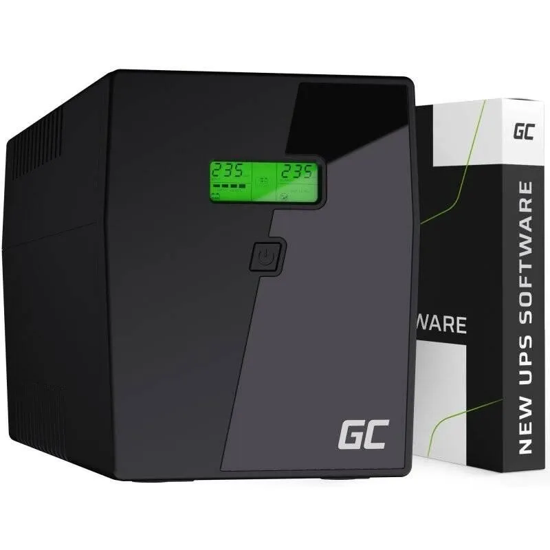 Imaginea numarul 2 reprezentatand UPS Green Cell Line Interactiv L2000VA/1200W, Afisaj LCD, 4x Schuko