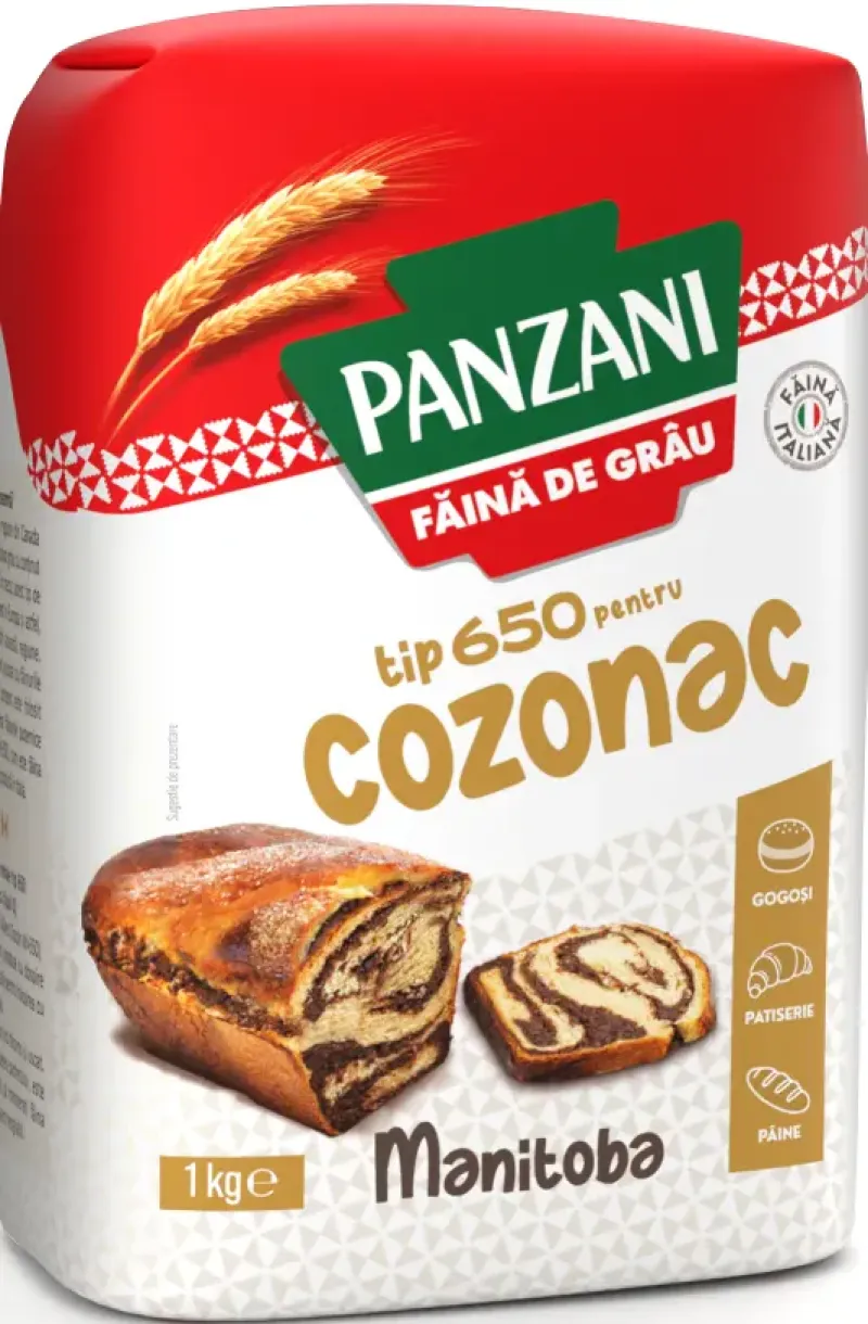 Imagine pentru Faina alba de grau 650 pentru cozonac Panzani, 1kg