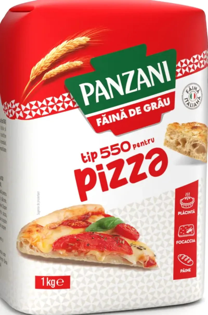 Imagine pentru Faina alba de grau 550 pentru pizza Panzani, 1kg