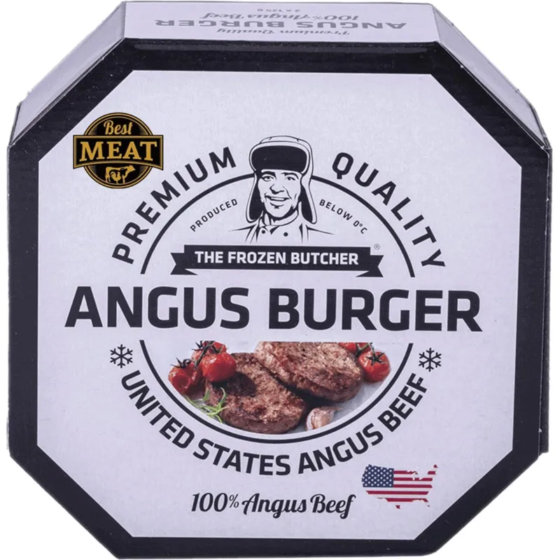 Imagine pentru Burger de vită Black Angus congelat Best Meat, 2 x 125 g