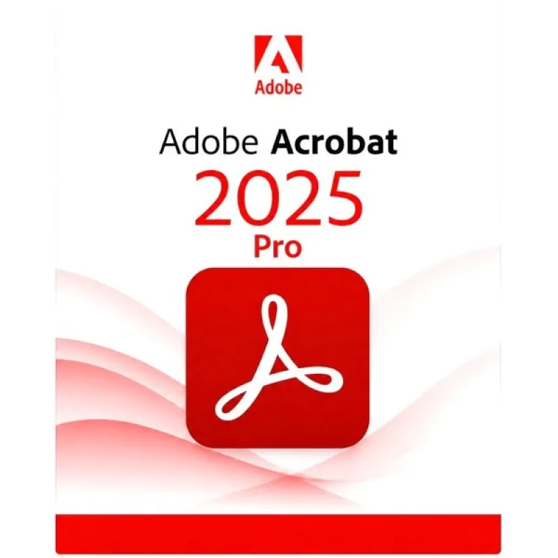 Imagine pentru Adobe Acrobat Pro 2025, licență permanentă electronică, 1 PC, Windows