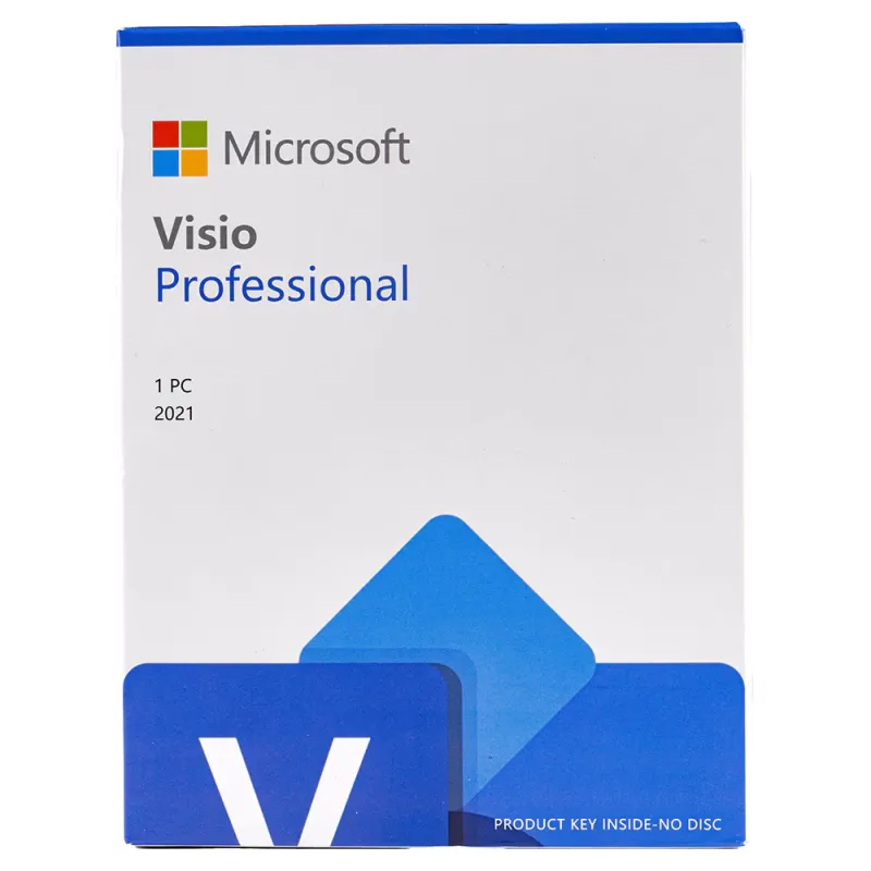 Imagine pentru Microsoft Visio Professional 2021, licență retail FPP, 1 PC, Windows 64 bit, engleză