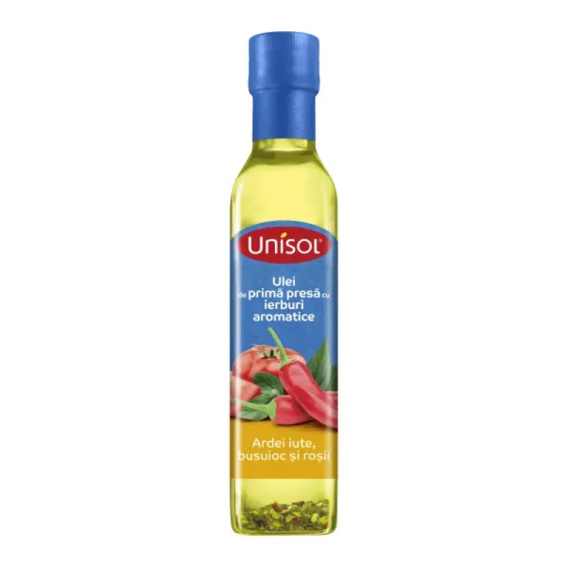 Imagine pentru Ulei de prima presa Unsiol Herbs chili si busuioc 250ml