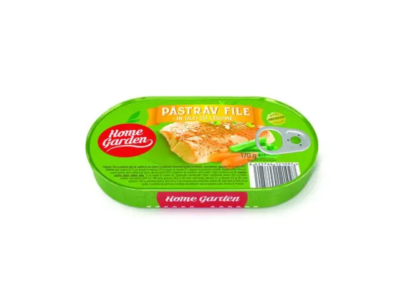 Imagine pentru Pastrav file in ulei cu legume Home Garden 170g