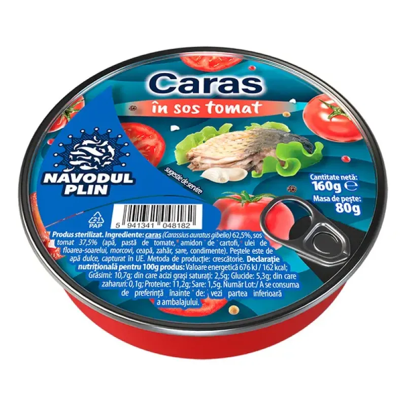 Imagine pentru Caras in sos tomat Navodul Plin 160g