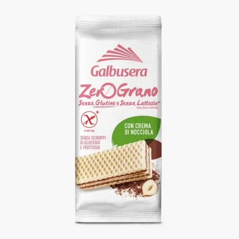 Imagine pentru Napolitane cu nocciola Galbusera fara gluten, 45 g