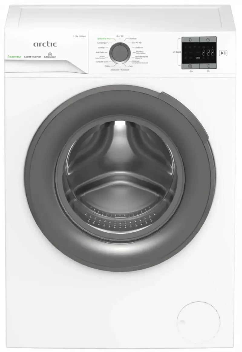 Imagine pentru Masina de spalat rufe frontala Arctic APLM1WFSU17210WG, 7 kg, 1200 rpm, Clasa A, Alb