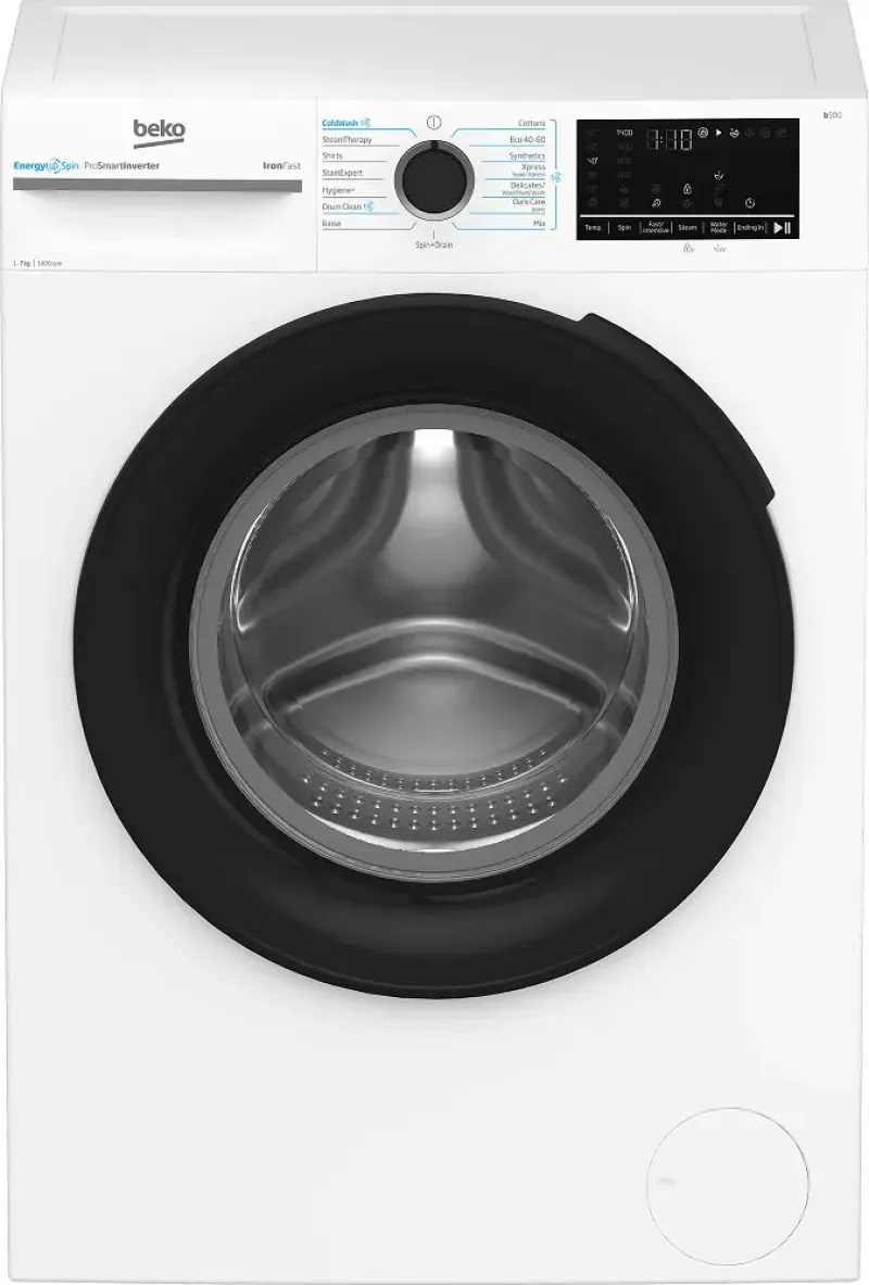 Imagine pentru Masina de spalat rufe Beko BM3WFSU47415WB, clasa A, capacitate 7 kg, 1400 rot/min, 15 programe, moto