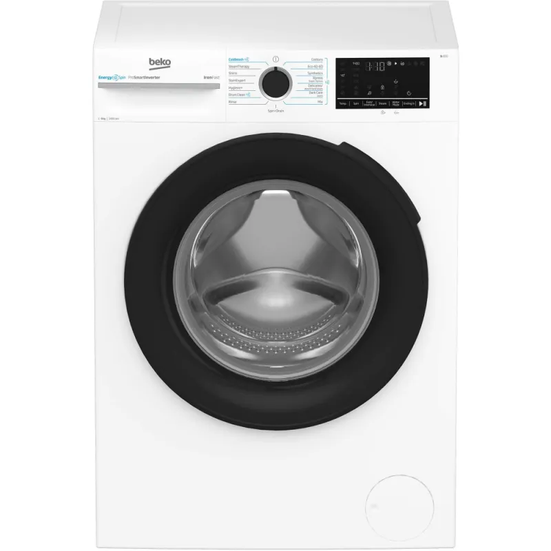Imagine pentru Masina de spalat rufe Beko BM3WFSU49415WB, 9 kg, 1400 RPM, Clasa A, Alb