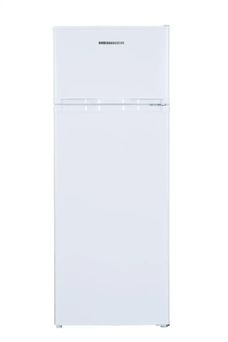 Imagine pentru Frigider cu doua usi Heinner HF-H2206E++, 206 l, Clasa E, lumina LED, 3 rafturi de sticla, H 143 cm,