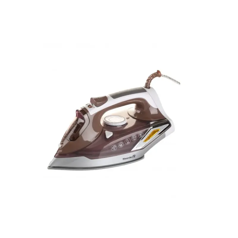 Imagine pentru Fier de calcat Hausberg HB-7880MR, 0.4 litri, 2300 W, Alb / Maro