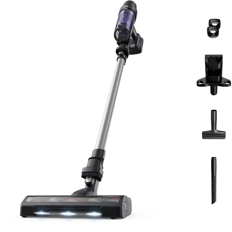 Imagine pentru Aspirator vertical Rowenta RH6A35WO, 0.44 litri, autonomie max. 45 minute, Violet / Negru