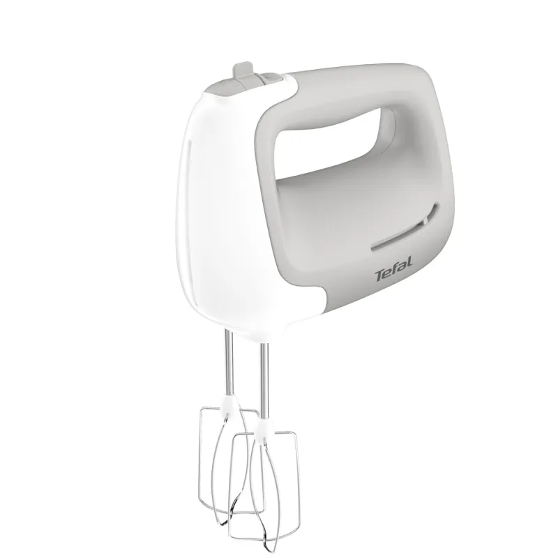 Imagine pentru Mixer de mana Tefal Prep'Mix HT450B38, 450 W, 5 trepte viteza, Turbo, Alb / Gri