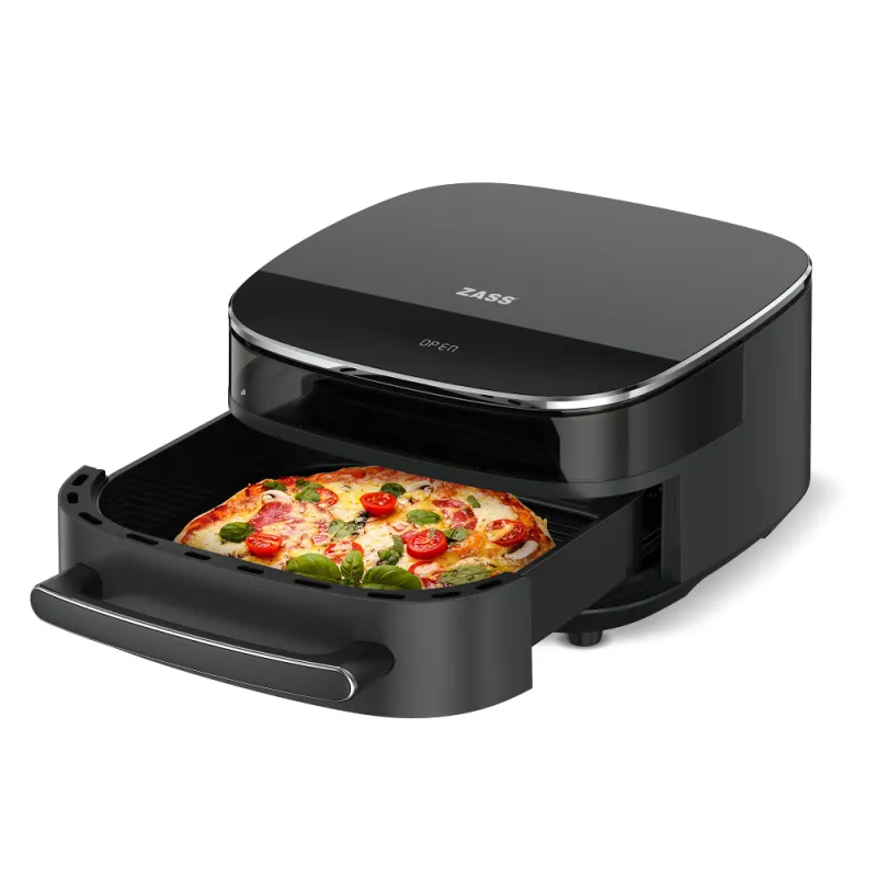 Imagine pentru Friteuza cu aer cald si functie pizza Zass ZAF 19, 11 programe, 6 litri, 2850 W, Negru