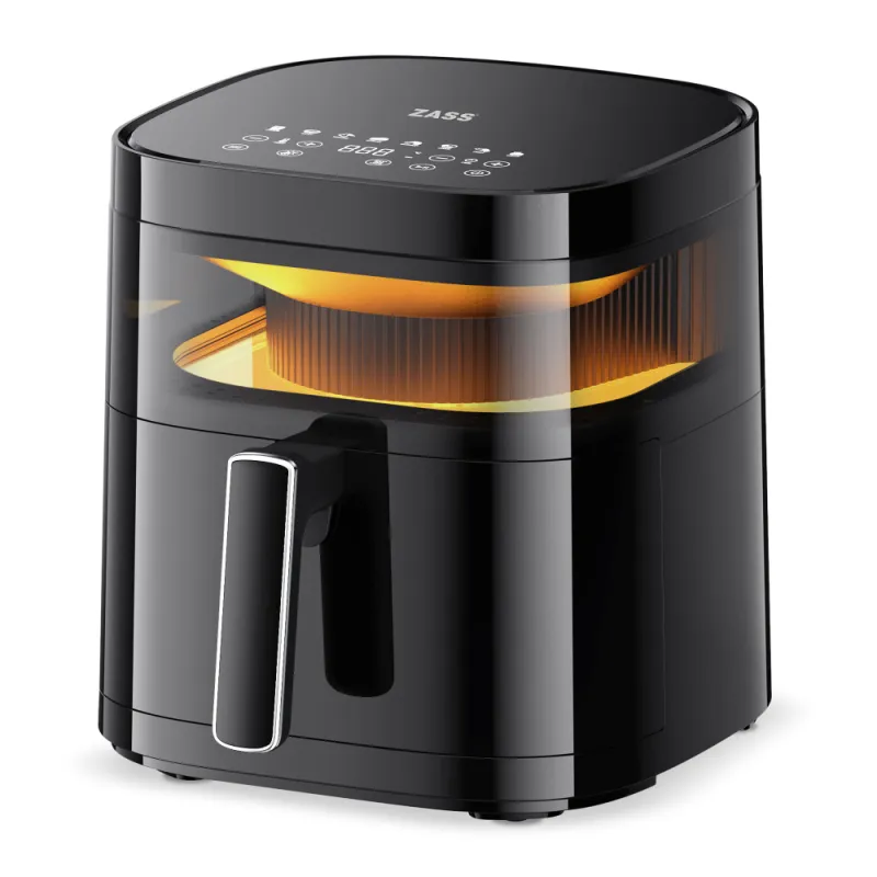 Imagine pentru Friteuza cu aer cald Zass ZAF 18, 8 programe, 5.7 litri, 2200 W, Negru