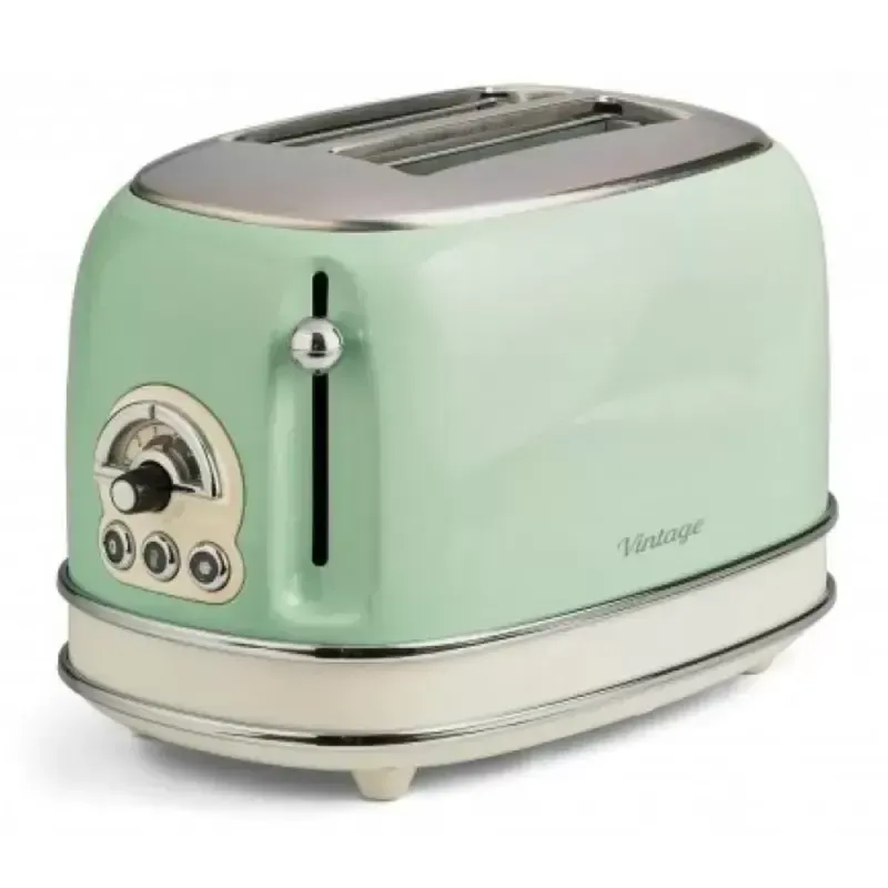 Imagine pentru Prajitor de paine Ariete, 0155 Vintage, 810 W, 2 felii, Verde