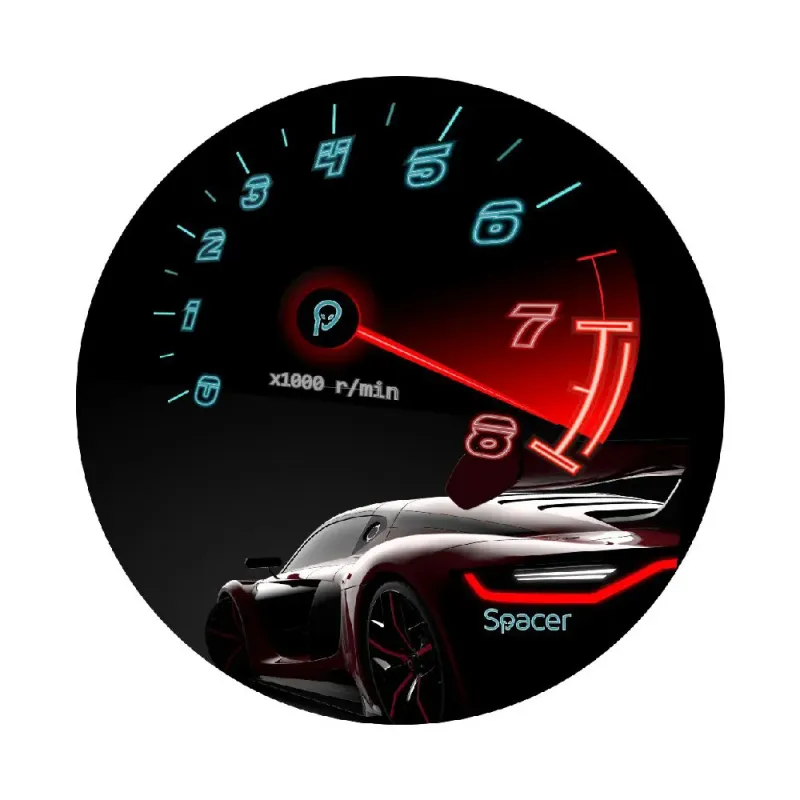 Imagine pentru Covor pentru scaun gaming Spacer, Textil, 1200 x 3mm, Rotund