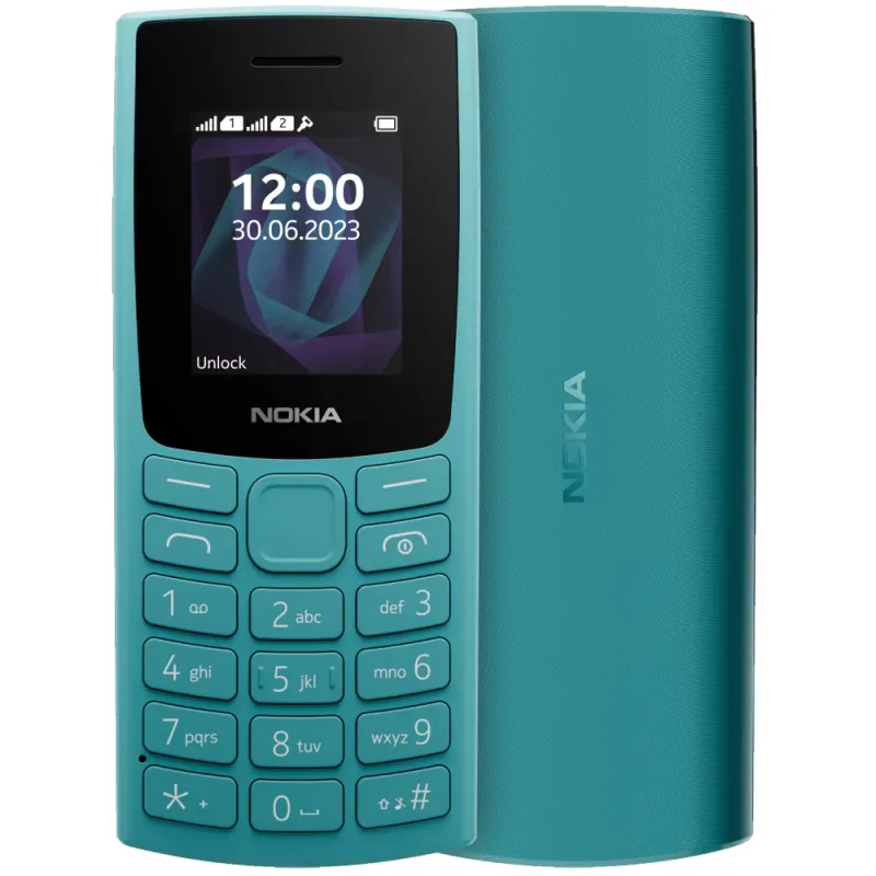 Imagine pentru Telefon mobil Nokia 105, 2023, Dual SIM, Cyan