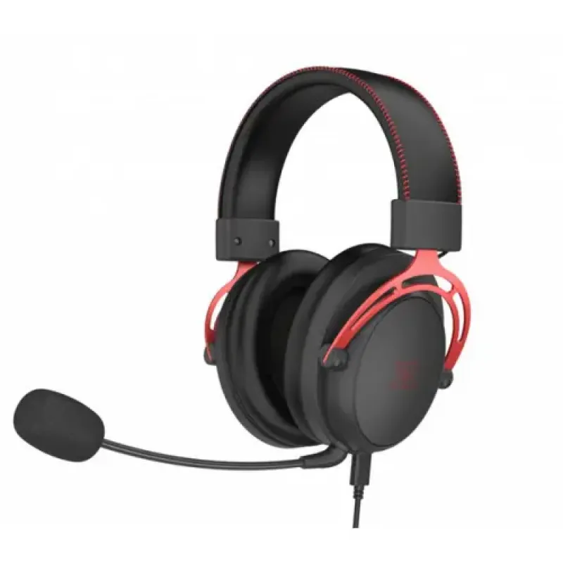 Imagine pentru Căști gaming Serioux Nimbus, over-ear, negru/roșu, Serioux