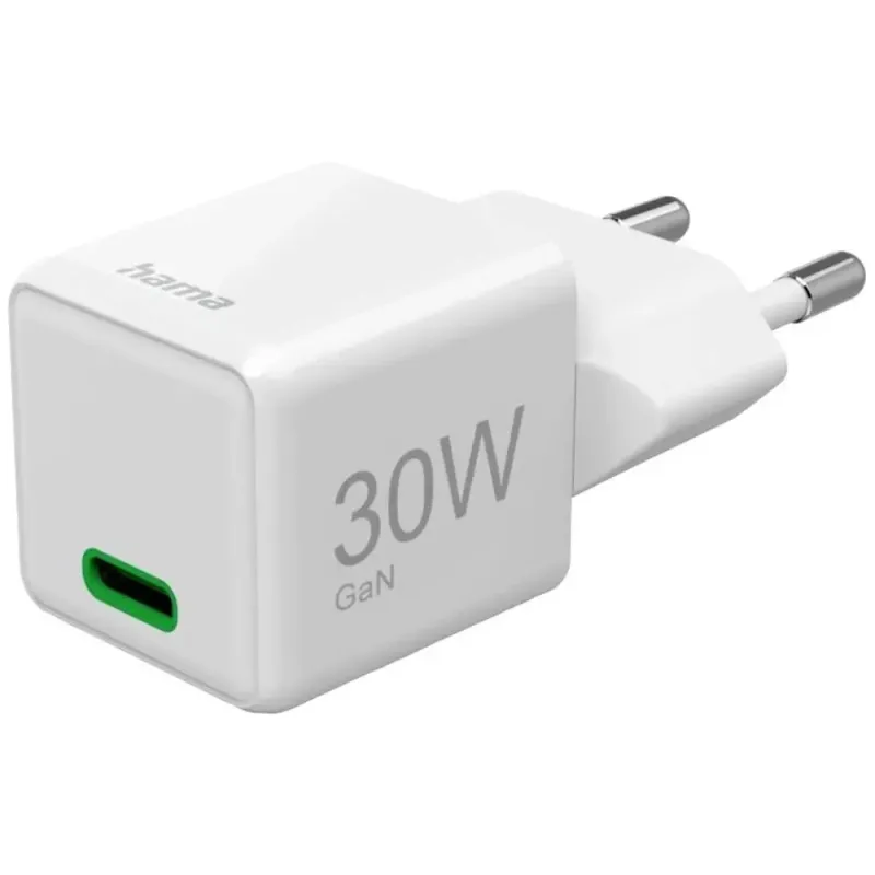 Imagine pentru Mini Incarcator Retea Hama GaN, USB-C, PD, 30 W, Alb
