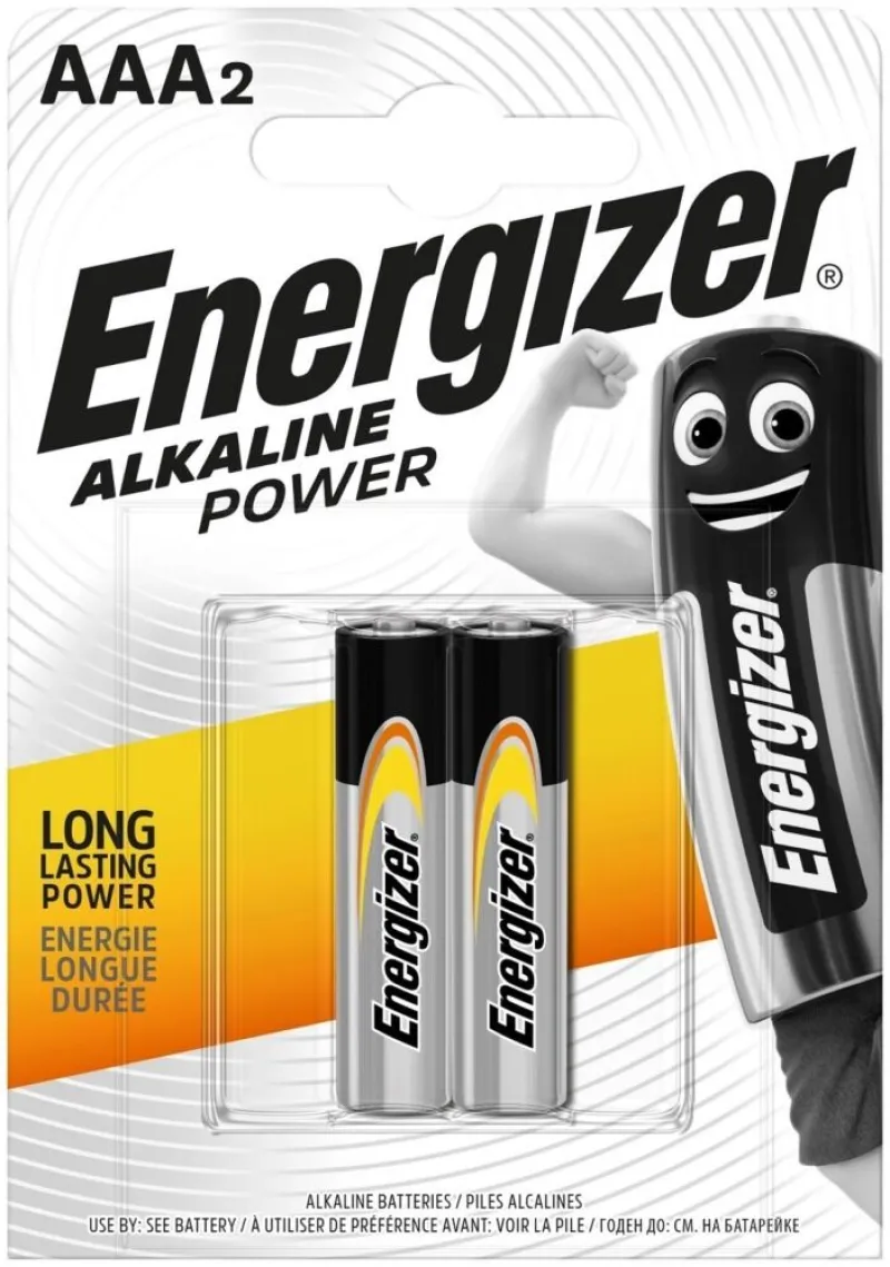 Imagine pentru Set 2 baterii Energizer Alcaline Power R03/AAA