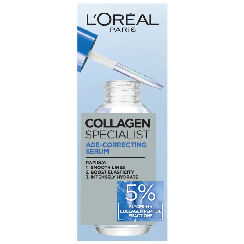 Imagine pentru Serum antirid L'Oreal Paris Collagen Specialist cu peptide de colagen, 30 ml