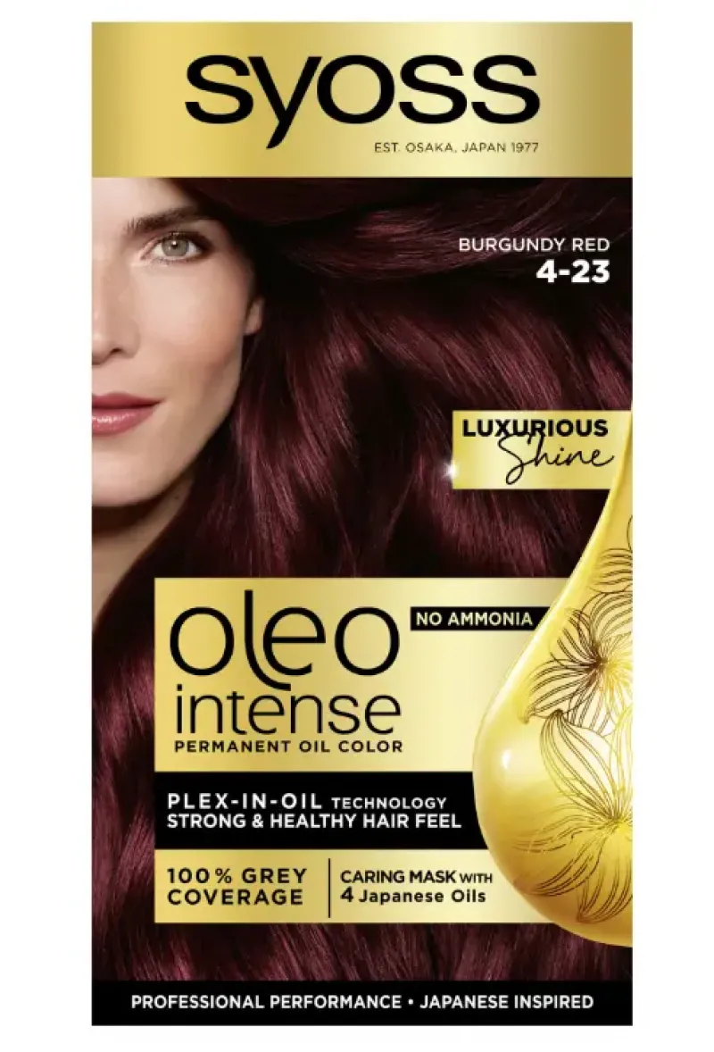 Imagine pentru Vopsea de par Syoss oleo intense 4-23 roscat burgundy