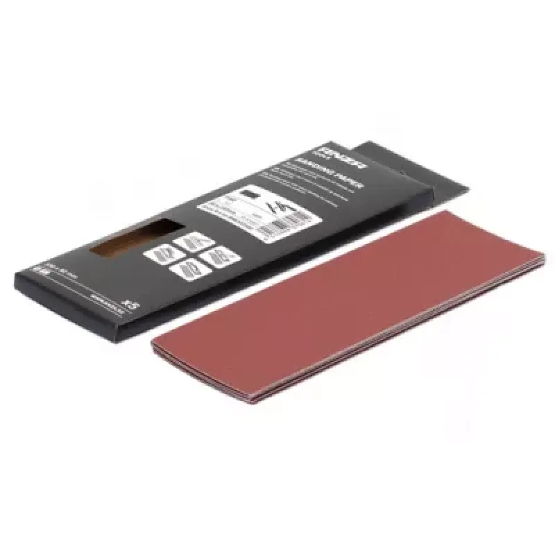 Imagine pentru Foaie abrazivă (set de 5), 8cm x 23 cm, granulație P80, Anza