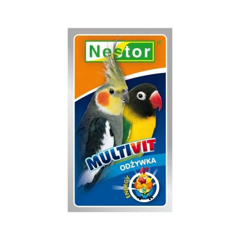 Imagine pentru Vitamine pentru papagali medii, 1 flacon, Nestor Multivit