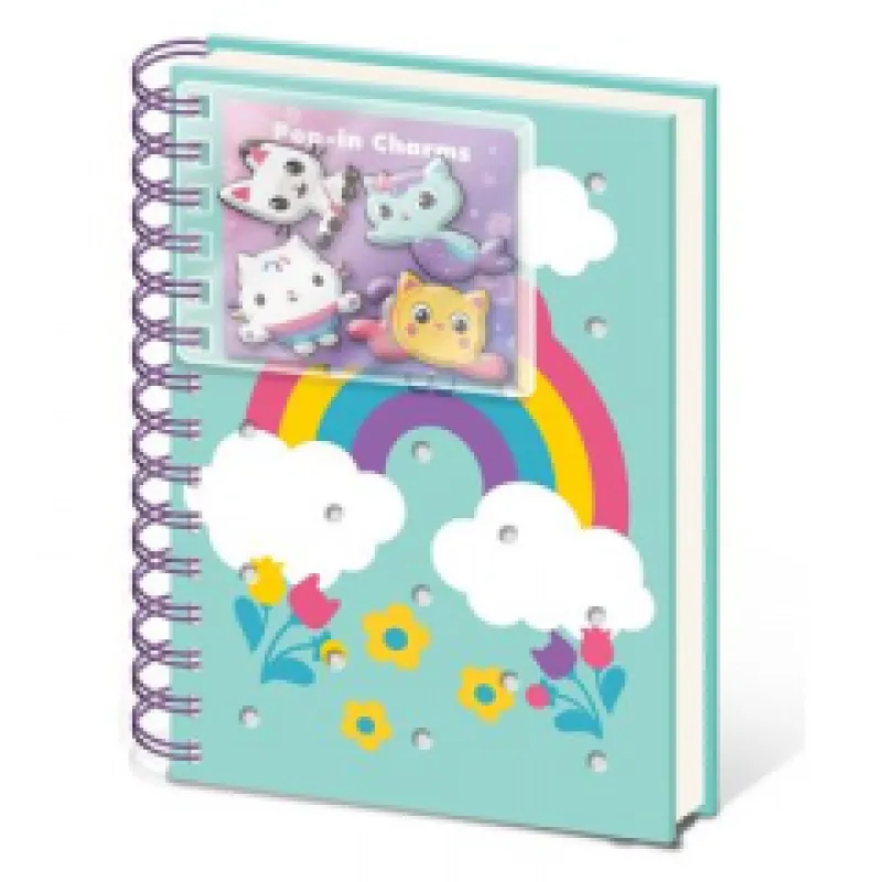 Imaginea numarul 2 reprezentatand Caiet cu spirală, dictando, A5, Gabby’s Dollhouse