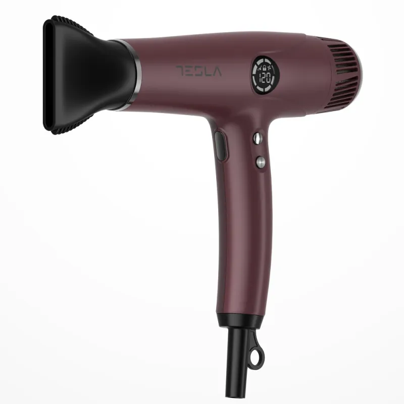 Imagine pentru Uscator de par Tesla DRH500BBD, 4 viteze, 2200 W, Burgundy