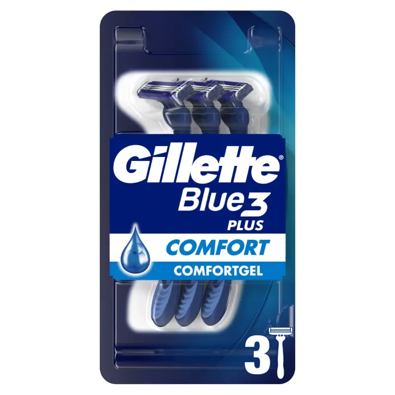 Imagine pentru Aparat de ras de unica folosinta Gillette Blue3 Plus Comfort 3buc