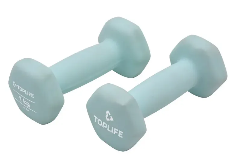 Imagine pentru Set gantere Top Life, 2x1 kg, Verde