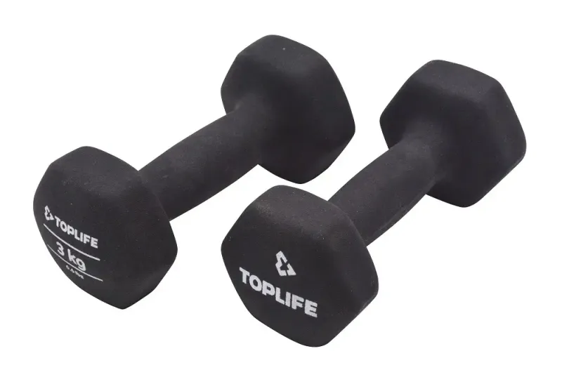 Imagine pentru Set gantere Top Life, 2x3 kg, Negru