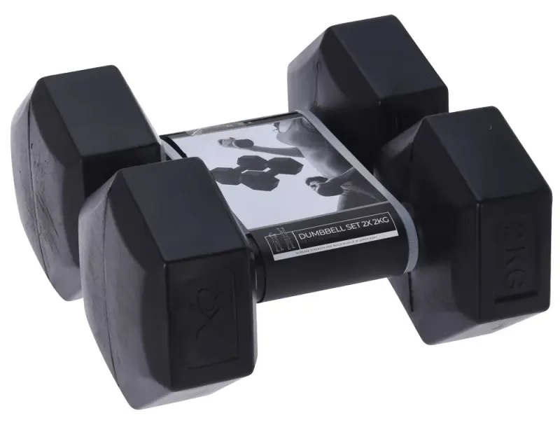 Imagine pentru Set 2 gantere Xqmax, 2x2 kg, Negru