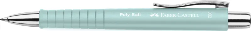 Imagine pentru Pix cu mecanism și grip bleu caraibe Poly Ball, Faber-Castell
